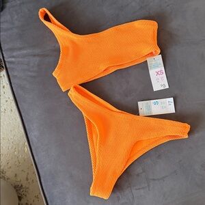 Vibrant Orange Bikini Set